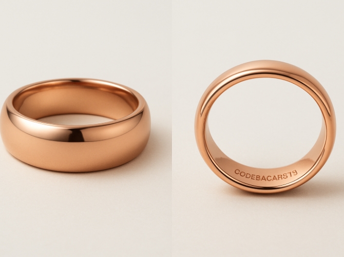 Rose gold rings