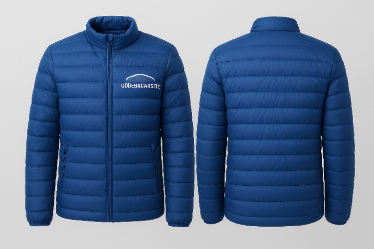 Puffer Jacket — Blue